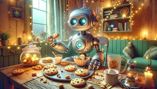 Robot Eating Cookies